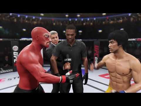 UFC BRUCE LEE vs. RED DEVIL GIANT " KNOCK RED ONE OUT !!  EA SPORTS™ UFC