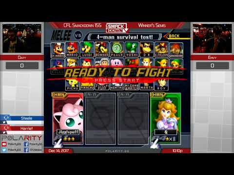 CFL Smackdown 155 Melee - Oaty (Peach) vs Envy (Puff) - Winners Semis