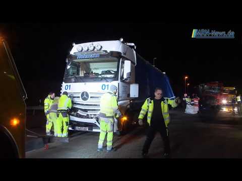 Rhein-Pfalz-Kreis - LKW Unfall Raststätte Dannstadt A61