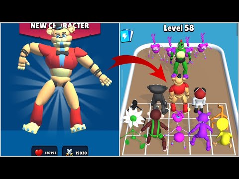 Blue Run And Merge Friends | Level 55 to 58