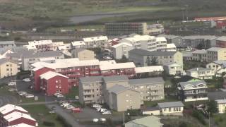 preview picture of video 'Helicopter tour starting from Reykjavík, Iceland, Hafnarfjörður close-up'