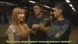 Castle - Season 3 - Podcast with Molly Quinn, her Dog, Ken Baumann & Nathan Fillion [RUS subtitles] video