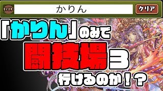 【パズドラ】名前に「かりん」とつくキャラだけで闘技場挑んだら意外な結果に！！【ぺくと】