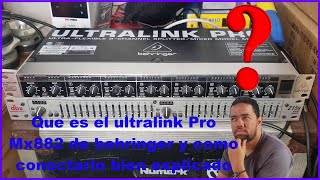 Video thumbnail for 🤔Que es el ultralink Pro Mx882 de behringer y como conectarlo bien explicado✅ by Sonido El chino RD