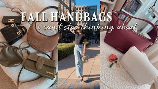 My curated handbag collection for fall 🍂 + my first MIU MIU bag! | REFINED WARDROBE