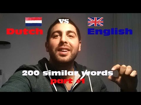 Which words are similar in Dutch and English?