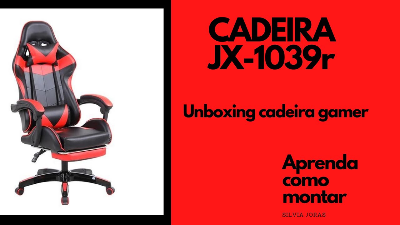 CADEIRA GAMER PRIZI JX1039r (unboxing)