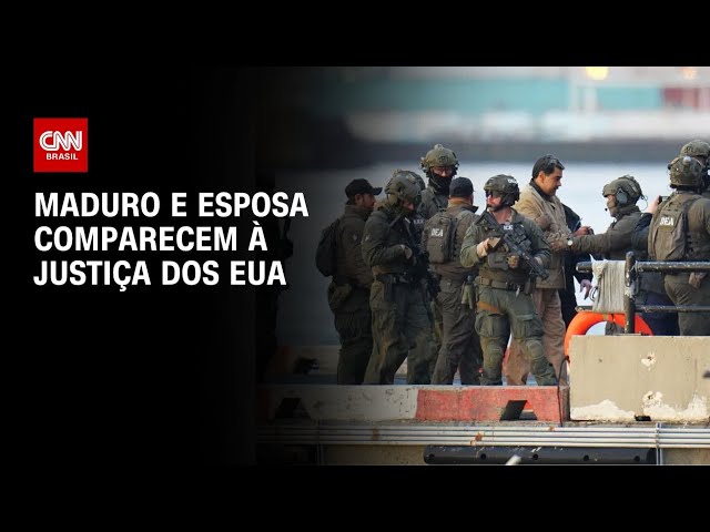 Maduro e esposa já estão em tribunal de Nova York para segunda audiência | BASTIDORES CNN