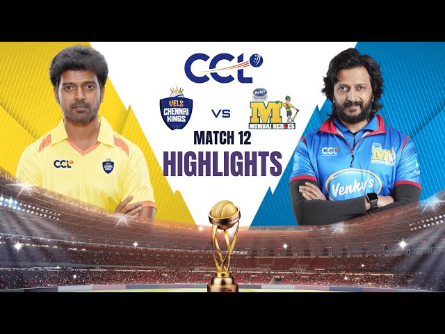 VELS Chennai Kings vs Mumbai Heroes Highlights | CCL 2026 – Match 12 | Watch Full on JioHotstar