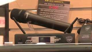 Video thumbnail for NADY SYSTEMS: UHF V-800, MGT-16, MRX-16, W-1KU, 2W-1KU - NAMM 2012 - AudioSavings.com by audiosavings
