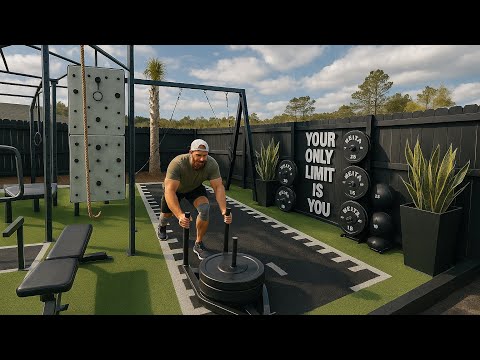 “DIY Backyard Gym Transformation | Full Build & Tour”