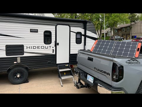 Charging the Camper Battery with a single Solar Panel!