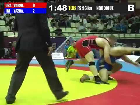 Varner (USA) VS Yazdani (IRI) Freestyle Wrestling 96 Kg ▪︎2012▪︎