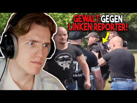 Physical attack on left-wing reporter by Nazis...