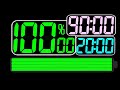 BCG 20 Minutes Stopwatch LED Battery Life 0 100 1h 30m Charge Remix Mario Strikers Charged Peach