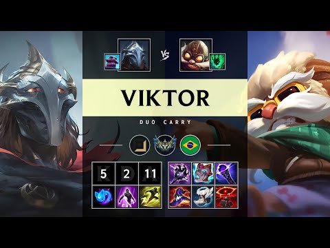 Viktor Carry vs Corki - BR Challenger Patch 25.07