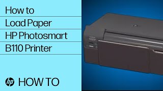 How to Load Paper into the HP Photosmart B110 Printer