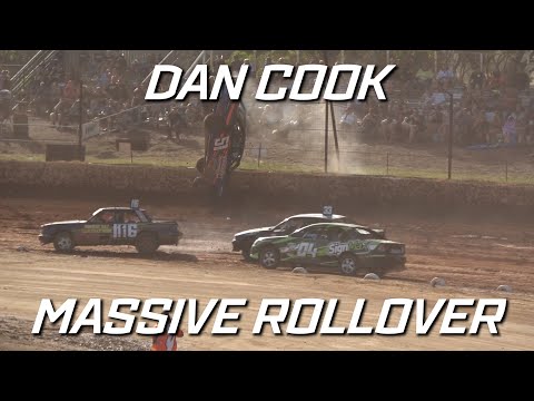 Production Sedans: Dan Cook Rollover - Carina Speedway