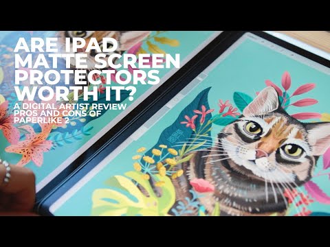 DRAWING WITH PAPERLIKE | iPad Matte Screen Protector | Digital Artists Review (is it for you?)