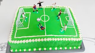 Torta di Compleanno CALCIO facile Fatto in casa/Gâteau d'anniversaire FOOTBALL/Birthday Cake