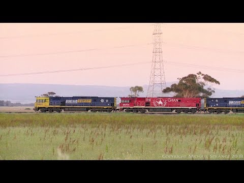 Pacific National 4MA5 Container Train (8/11/2017) - PoathTV Australian Railways