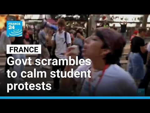 French government scrambles to calm nationwide student protests
