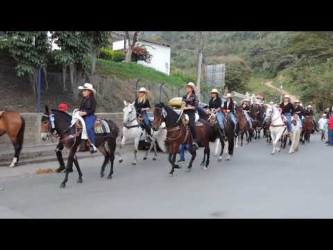 IV Cabalgata de mujeres en Bolívar, Antioquia, realizada el 10 de diciembre de 2022.