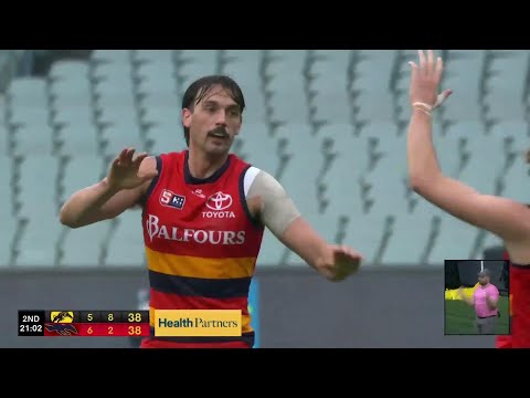 Qualifying Final Hostplus SANFL Snapshot - Adelaide's Luke Nankervis with brilliant running goal