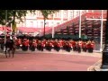 TROOPING THE COLOUR rehearsal May 2014 - march.