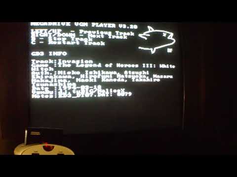 Video game console experiments #13 - Firecore and MegaDrive VGM Player