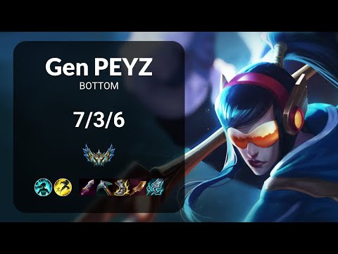 Gen Peyz Kalista vs Xayah BOTTOM - KR CHALLENGER Patch 13.21