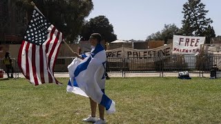 Clashes erupt between pro-Palestinian and pro-Israeli protesters at Los Angeles campus