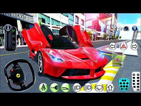 3D Driving Class #19 - Gas Station Funny Driver New Sport Car LaFerrari - Android GamePlay