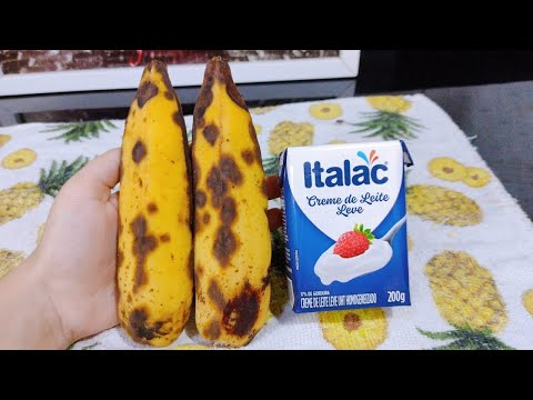 SOBREMESA RÁPIDA DE BANANA FEITA COM APENAS 2 INGREDIENTES
