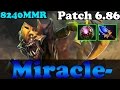 Dota 2 - Patch 6.86 : Miracle- 8240MMR TOP 1 MMR ...