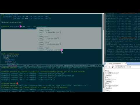 Reactive Web Applications in Clojure (Part 4.1: Building a Contacs app)