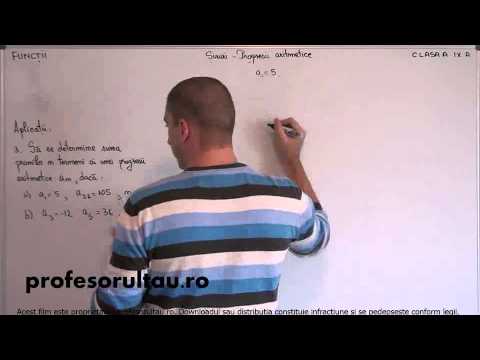 16   cls9   Functii   siruri   progresii aritmetice   aplicatii   partea 3 - profesorultau.ro