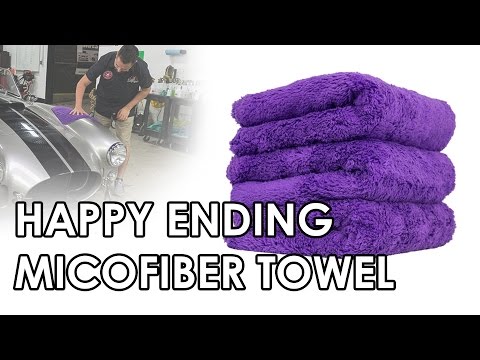 Happy Ending Microfiber Towel (PURPLE) - Chemical Guys Car Care