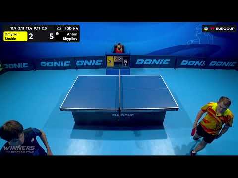 18:50 Dmytro Shukin - Anton Shypilov 01.10.2023 TT Euro.Cup Professional. TABLE 4