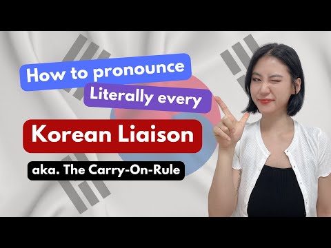 Pronouncing every Korean sound EVER. Part 6. Liaison aka Carry on Rule, #받침 #koreanlanguage