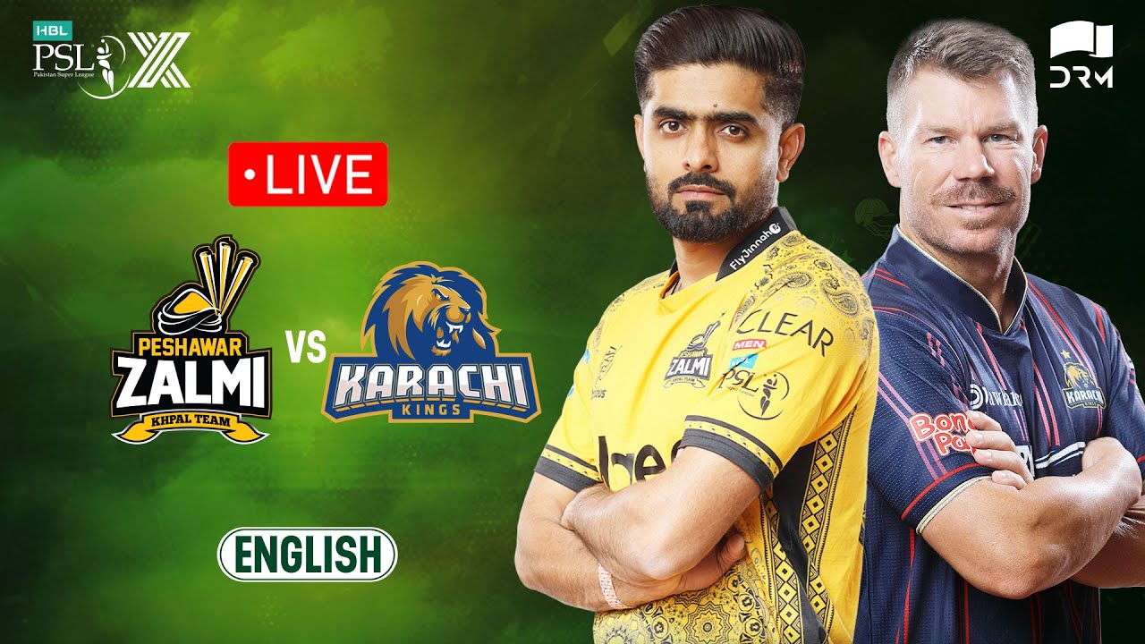 Live | Peshawar Zalmi vs Karachi Kings | 𝐄𝐍𝐆𝐋𝐈𝐒𝐇 | Match 27 | HBL PSL X | M3O1K