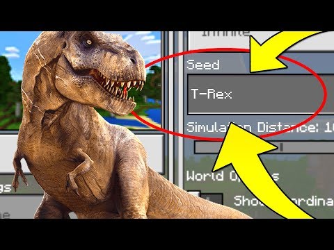 O1G - Minecraft "T-Rex" Jurassic World (Finding T-Rex Dinosaur in this Minecraft Seed)