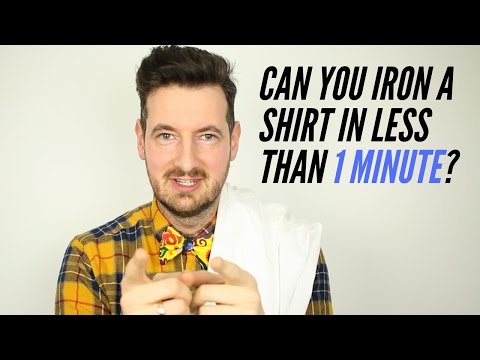 How to Iron a Shirt in Less Than 1 Minute? Fastest Way to Iron a Shirt. Iron Clothes like a Pro