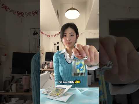 [sing-along] 🎵My First Time Trying Pin Beads🎵 #shorts