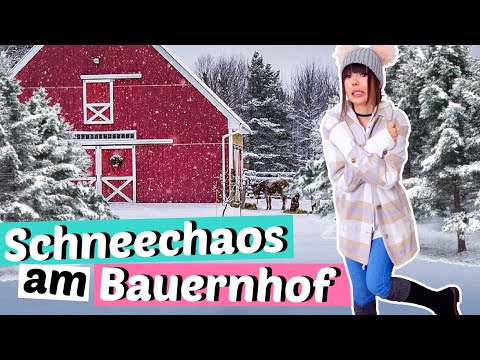 Schnee KATASTROPHE auf meinem Bauernhof 🌹| ViktoriaSarina