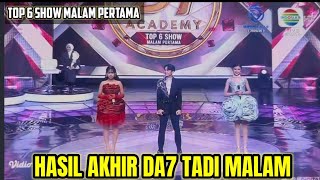 Download lagu FINAL RESULTS OF THE TOP 6 SHOWS OF THE FIRST NIGHT OF DANGDUT ACADEMY 7 LAST NIGHT mp3