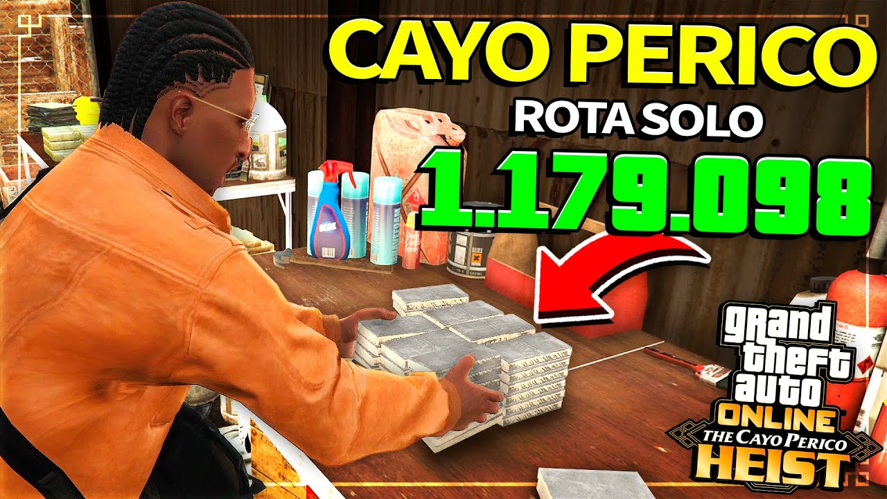 COMO CONSEGUIR o MÁXIMO DE DINHEIRO SOLO no CAYO PERICO 2025 + ELITE MUITO FÁCIL