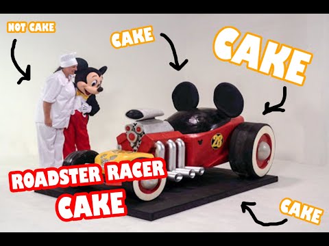 Lifesize Mickey’s Roadster Racer car CAKE!!