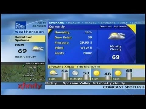 TWC Weatherscan- Spokane, WA- June 14, 2012- 3:33PM PDT