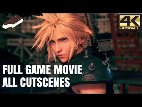 Final Fantasy 7 Remake The Movie ALL CUTSCENES 4K